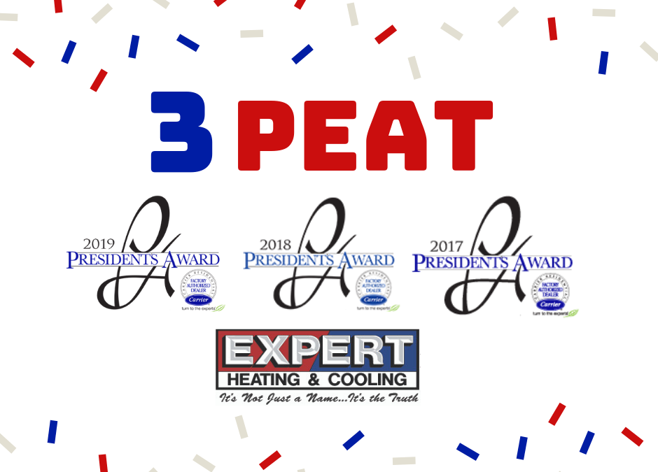 Livonia, MI: Expert Heating & Cooling wins Carrier President’s Award 3rd Year in a Row